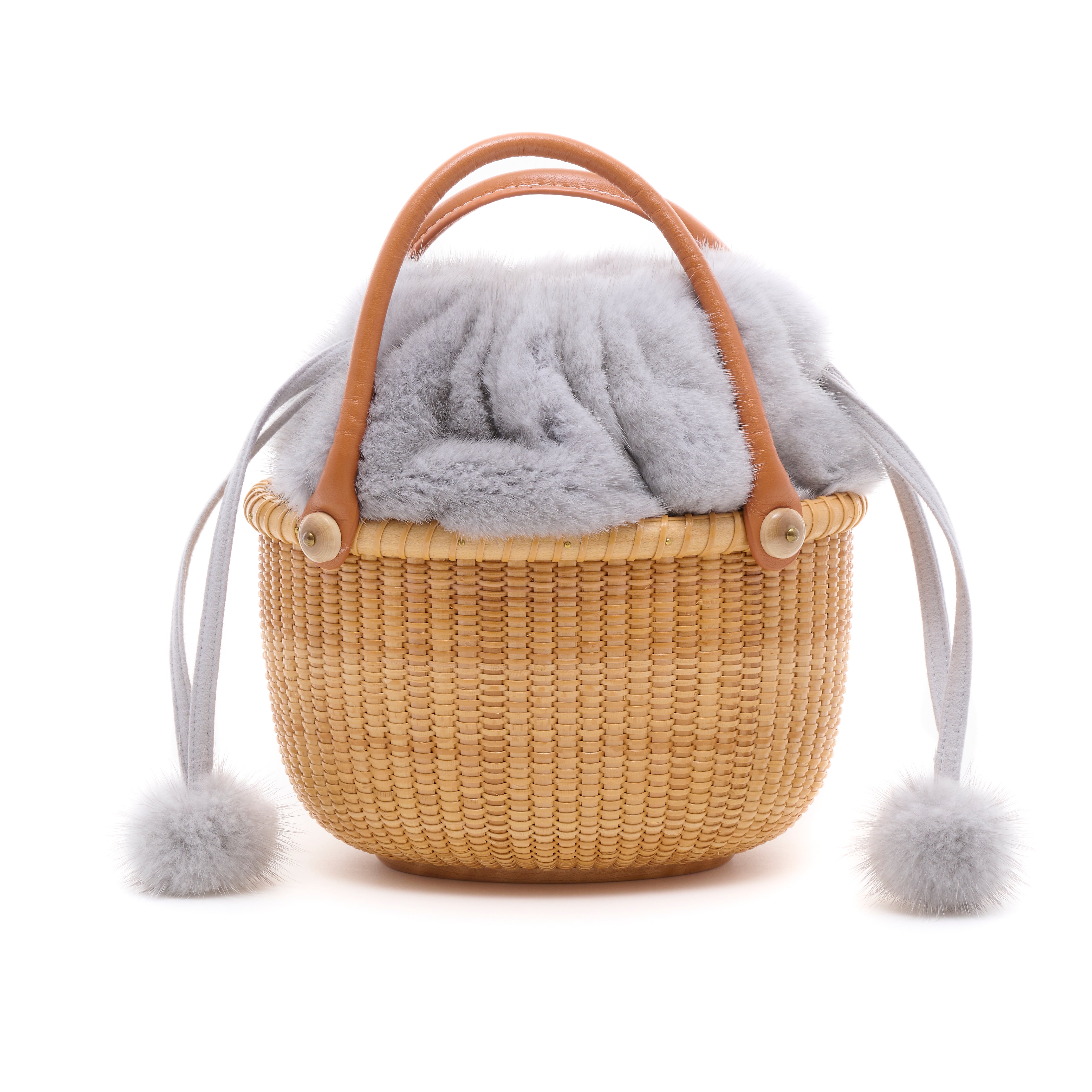 ナンタケットバスケット用巾着（5～7インチ用 サファイア） – ミンクの小川